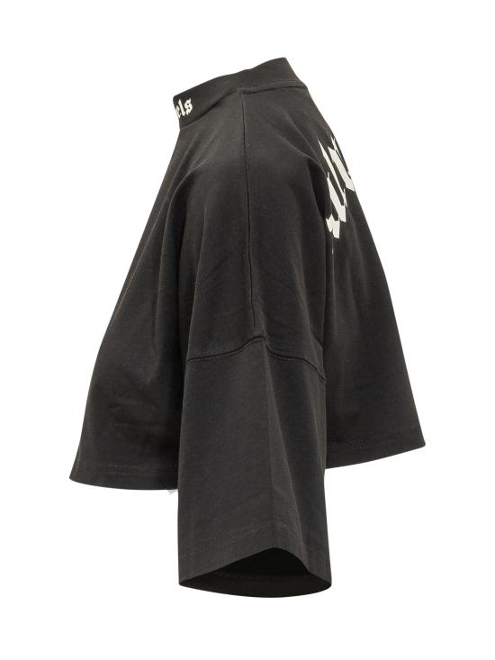 26FW 팜앤젤스 긴팔 티셔츠 PAWAA01F26JR01 100A BLACK CREAM - PALM ANGELS