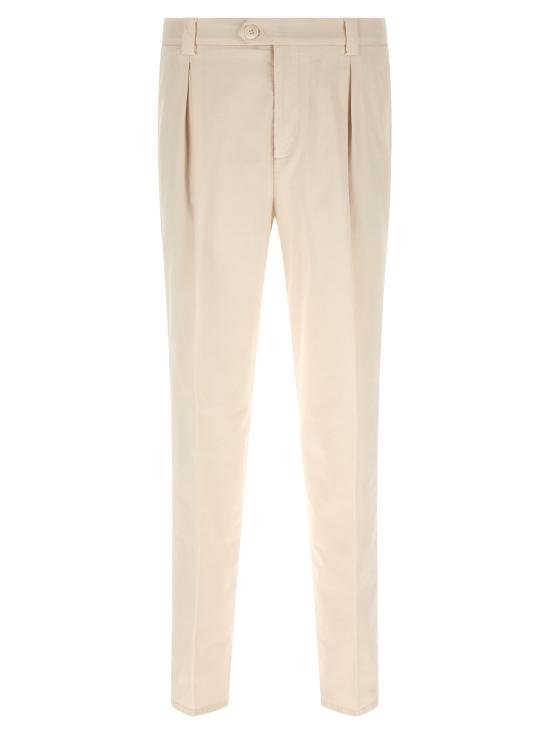 26SS 브루넬로 쿠치넬리 스트레이트 팬츠 BR336260BM WHITE