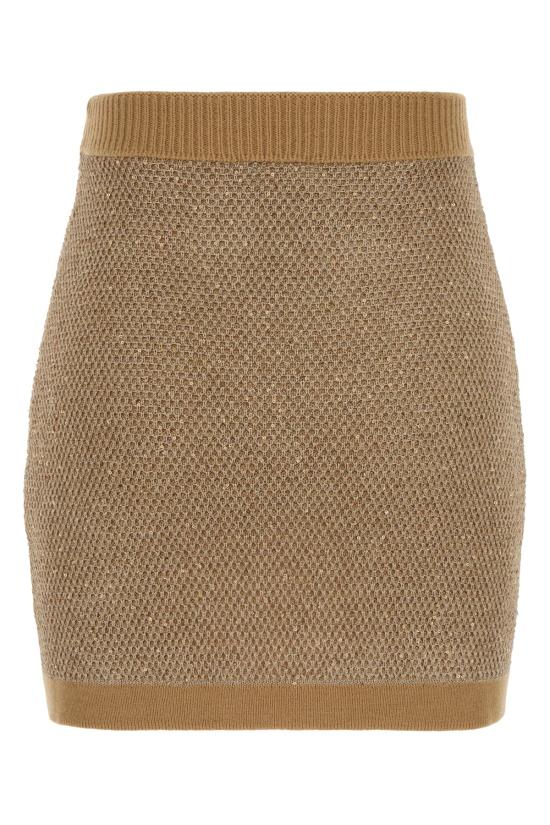 25FW 엘리자베타프랜치 숏 스커트 GK23T57E2 EA2 BEIGE - ELISABETTA FRANCHI