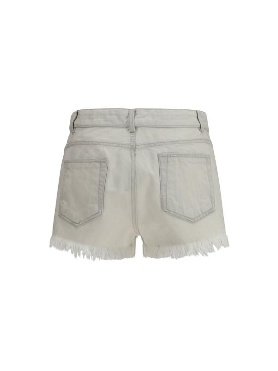  릭 오웬스 데님 숏팬츠 RO01F6396DMW 51 WHITE - RICK OWENS