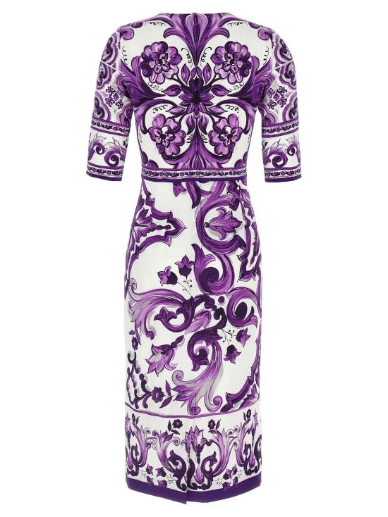 25FW 돌체앤가바나 미디 원피스 DO313755BM PURPLE - DOLCE & GABBANA