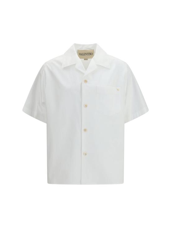 26SS 발렌티노 가라바니 반팔 셔츠 8V0AA1134WW 0BO WHITE