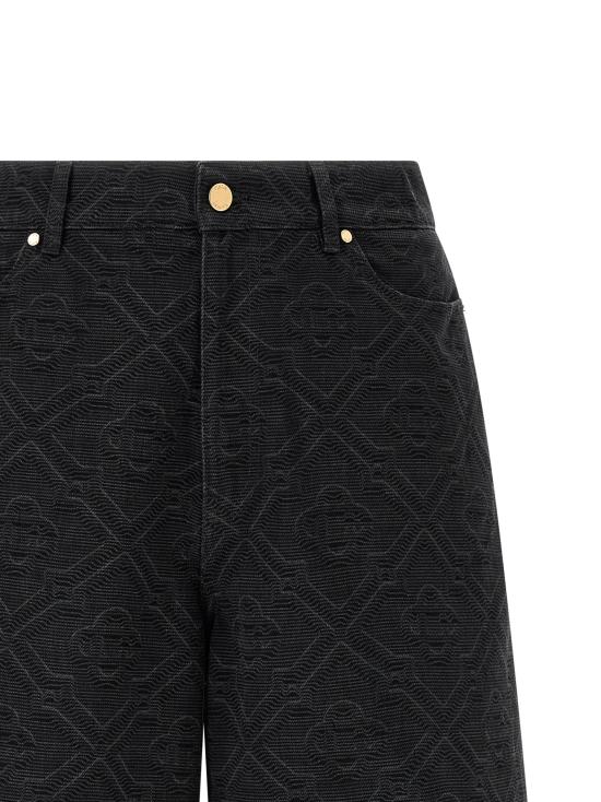 26SS 카사블랑카 데님 숏팬츠 CA328963BM BLACK - CASABLANCA