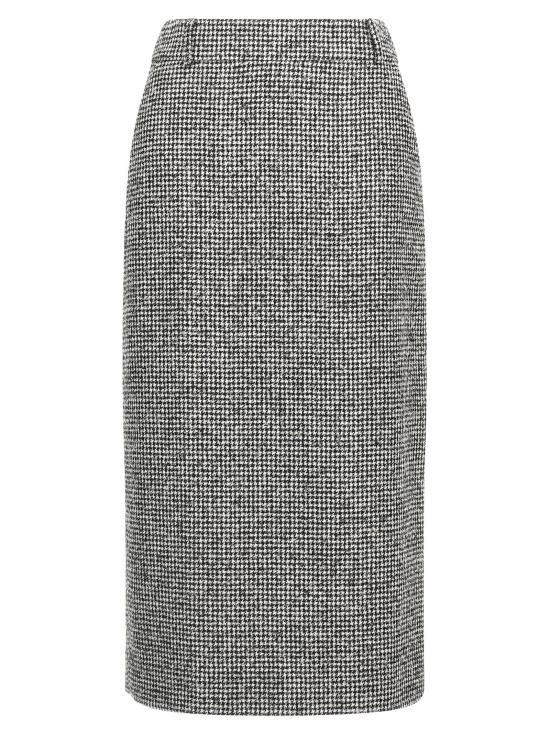 25FW 에르마노 설비노 롱 스커트 ER317900BM GRAY