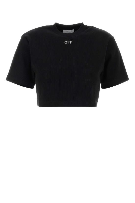 26SS 오프화이트 반팔 티셔츠 2AA081C99JER004 1001 BLACK