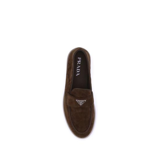26FW 프라다 로퍼 PR2DG124FG001103F0324BB BROWN - PRADA