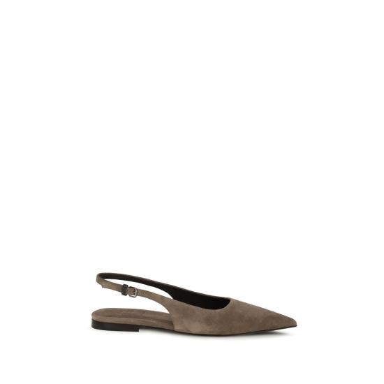 26SS 브루넬로 쿠치넬리 플랫 슈즈 BRMZSFC3178C8849BB BROWN