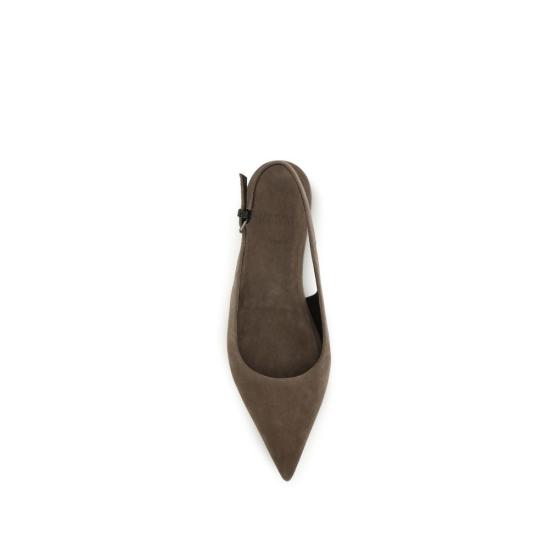 26SS 브루넬로 쿠치넬리 플랫 슈즈 BRMZSFC3178C8849BB BROWN - BRUNELLO CUCINELLI