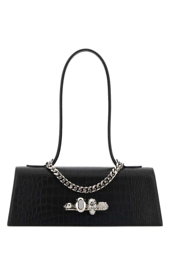 26SS 알렉산더 맥퀸 숄더백 8661371HBT2 1000 BLACK