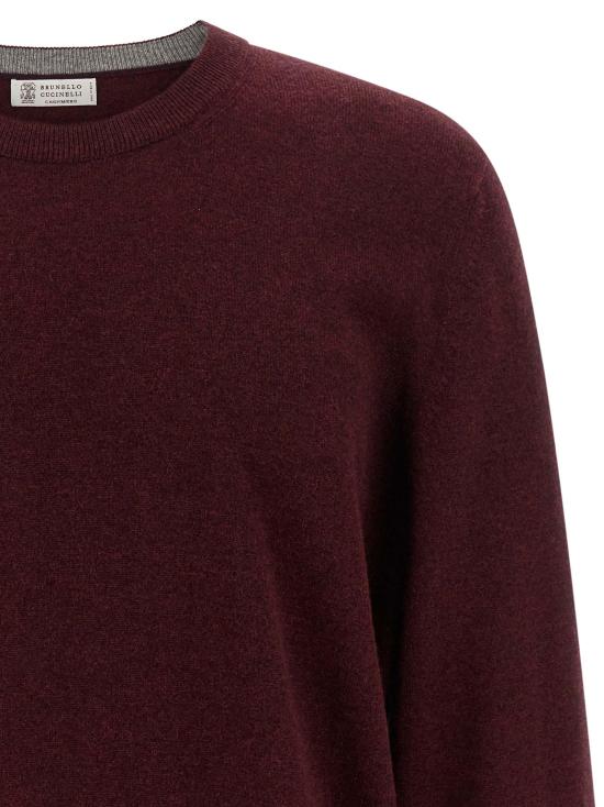 26FW 브루넬로 쿠치넬리 스웨터 BR337498BM BURGUNDY - BRUNELLO CUCINELLI