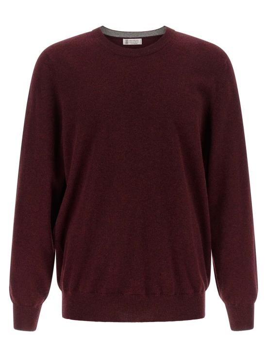 26FW 브루넬로 쿠치넬리 스웨터 BR337498BM BURGUNDY