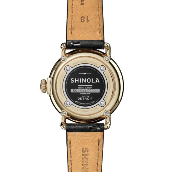  시놀라 손목시계 신올라 런웰 36mm 시계, 자개 가죽 스트랩 - SHINOLA