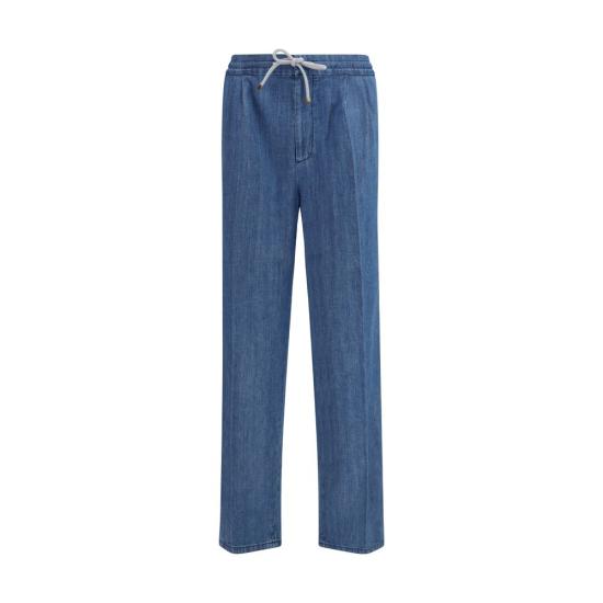 26SS 브루넬로 쿠치넬리 트레이닝/조거 팬츠 BRMH263E1710C1477BB BLUE