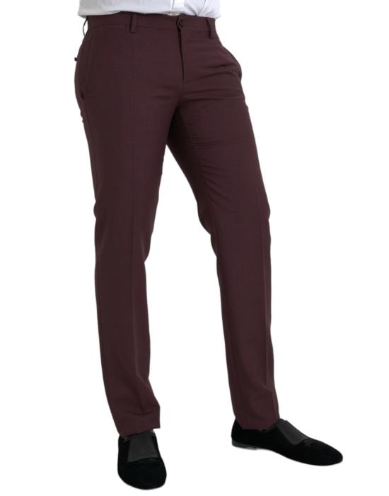  돌체앤가바나 스트레이트 팬츠 PAN75293 MAROON - DOLCE & GABBANA