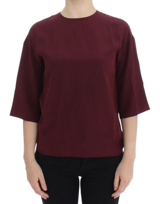  돌체앤가바나 블라우스 SIG13327 BURGUNDY