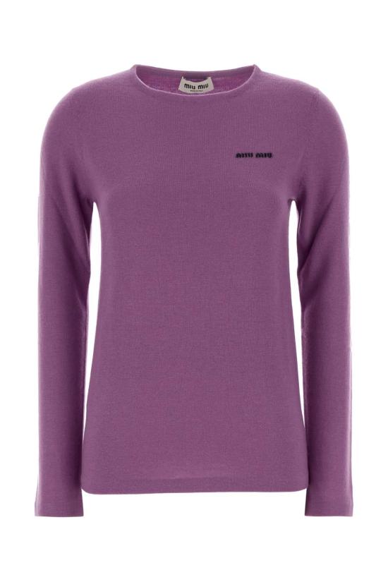 25FW 미우미우 스웨터 MML01FSOOO17I7 F0230 PURPLE