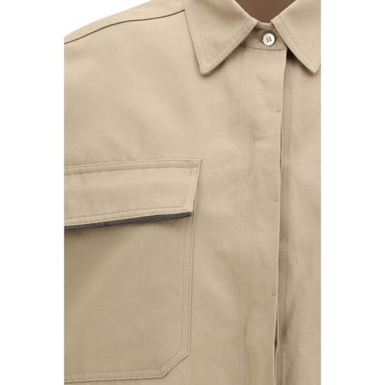 26SS 브루넬로 쿠치넬리 셔츠 BRML597EM906C631BB BEIGE - BRUNELLO CUCINELLI