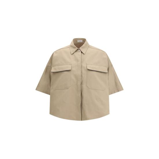 26SS 브루넬로 쿠치넬리 셔츠 BRML597EM906C631BB BEIGE