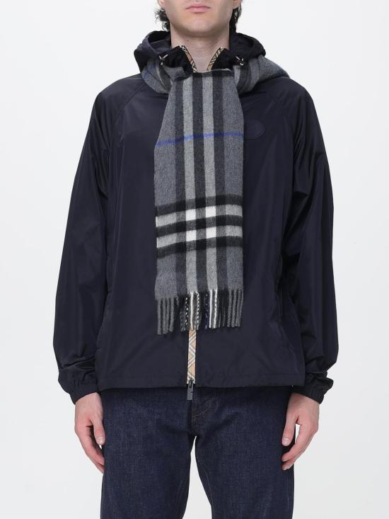 26FW 버버리 체크 캐시미어 스카프 8112642 Grey - BURBERRY