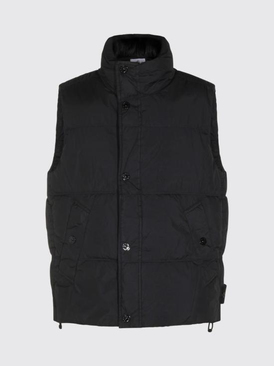 26FW 스톤 아일랜드 베스트 G100010S0A23 V0029 Black - STONE ISLAND