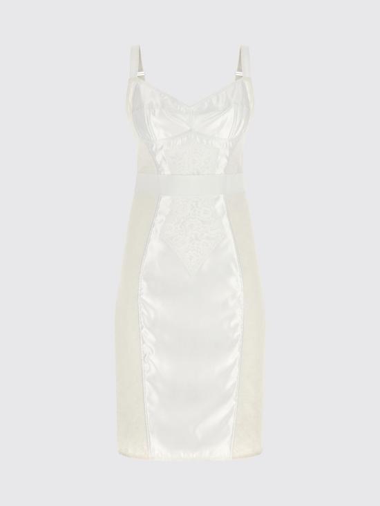 26SS 돌체앤가바나 미디 원피스 F63H1TGDC38 W0800 White - DOLCE & GABBANA