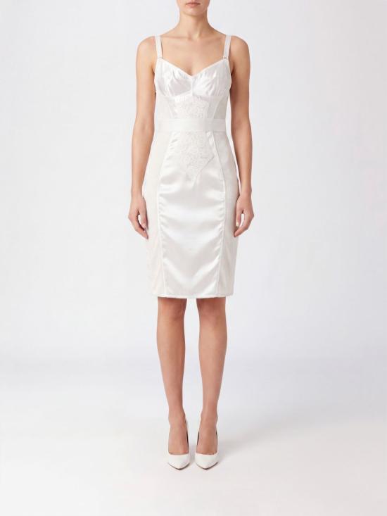 26SS 돌체앤가바나 미디 원피스 F63H1TGDC38 W0800 White