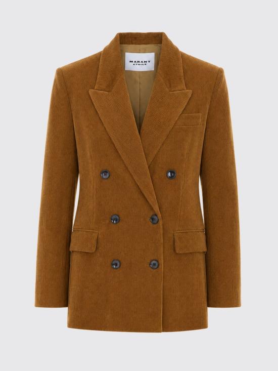 26FW 이자벨마랑에뚜왈 라스마 코듀로이 재킷 라스마 코듀로이 재킷 VE0686FAD3G02E 50CA Camel - ISABEL MARANT ETOILE