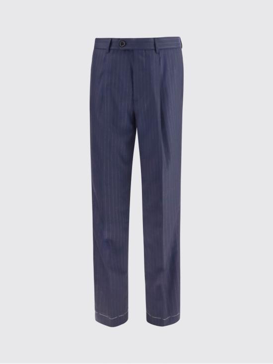 26SS 브루넬로 쿠치넬리 수트 팬츠 MN474L00H C003 Navy - BRUNELLO CUCINELLI