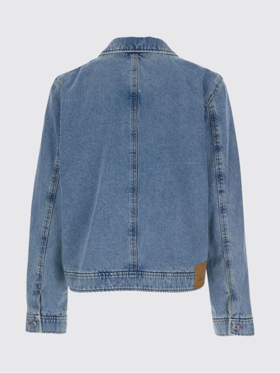 26FW 아미 스몰 하트 로고 코튼 지퍼 자켓 HJK835DE0046 480 Blue - AMI