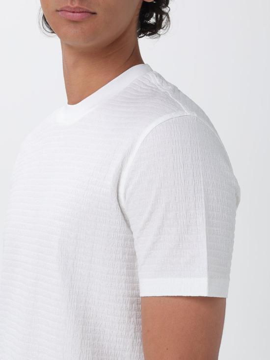 26FW 엠포리오 아르마니 반팔 티셔츠 EM004594AF10762 F0185 White - EMPORIO ARMANI