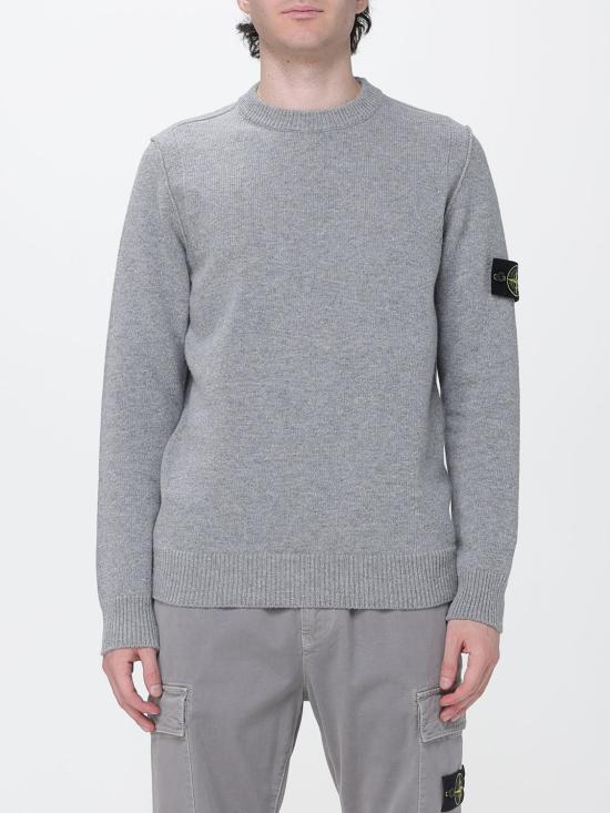 26FW 스톤 아일랜드 램스울 립드 트림 레귤러 핏 크루넥 스웨터 5100072S00A3 V0M60 Grey