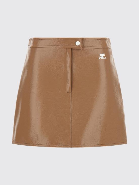 26FW 쿠레쥬 숏 스커트 223CJU001VY0014 1091 Nude - COURREGES