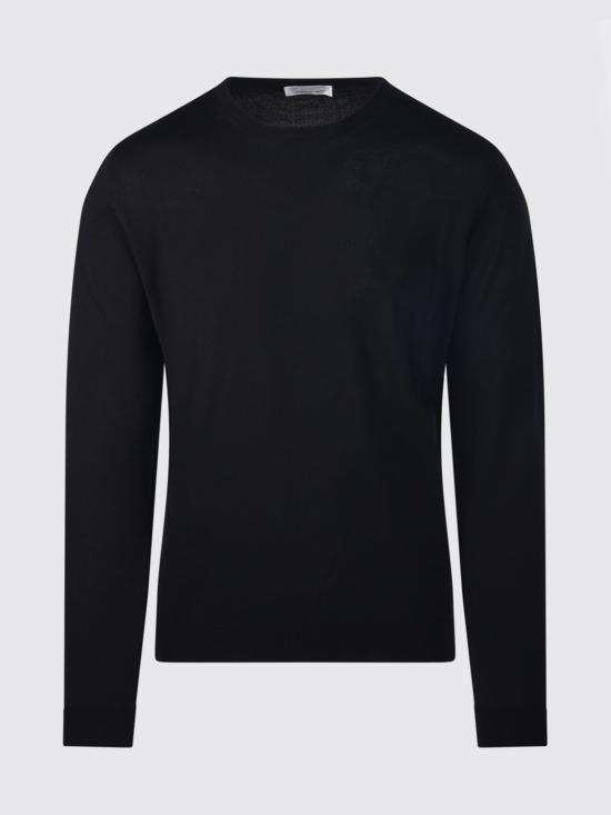 26FW 로베르토 콜리나 스웨터 263MYB01001 09 Black - ROBERTO COLLINA