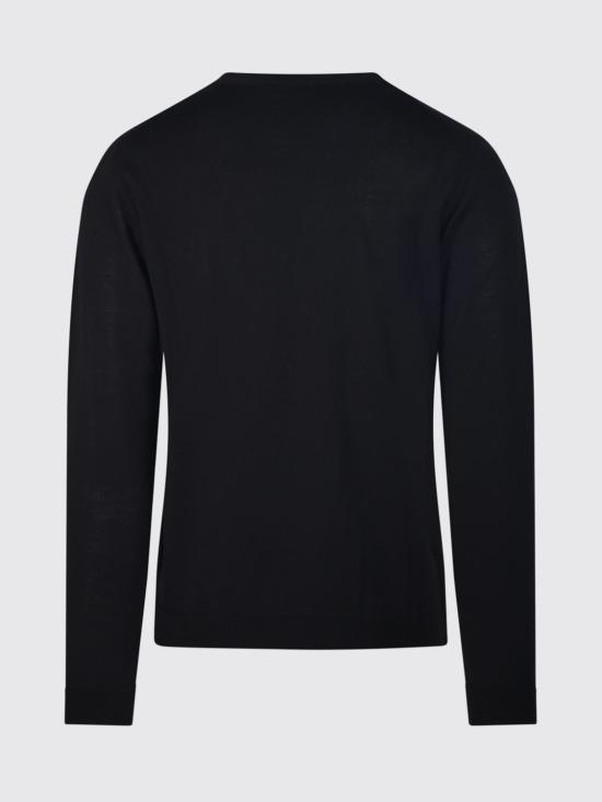 26FW 로베르토 콜리나 스웨터 263MYB01001 09 Black - ROBERTO COLLINA