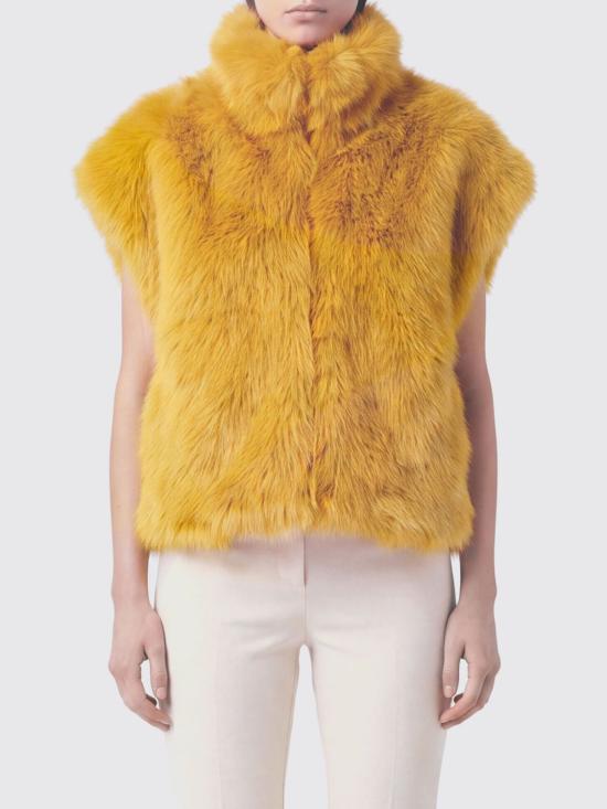 26FW 핑코 무스탕 107688A3MU H49 Yellow