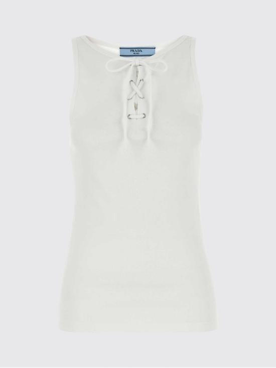 26SS 프라다 민소매 티셔츠 39603SOOO10Z0 F0009 White