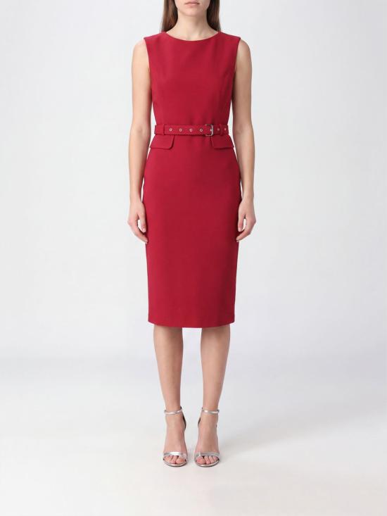 26FW 핑코 미디 원피스 107265A3DA R59 Red