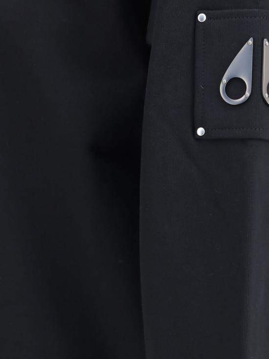 26FW 무스너클 하츠필드 크루넥 스웨트 셔츠 M35MS706 292 Black - MOOSE KNUCKLES