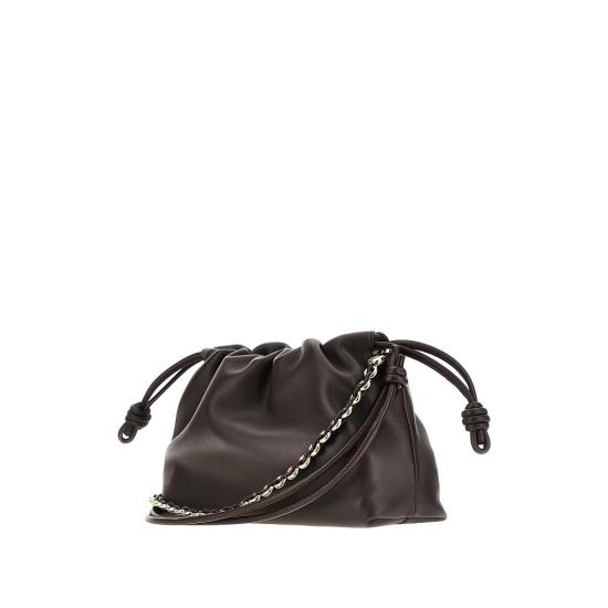 26FW 로에베 멜로우 나파 램스킨 미디움 플라멘코 퍼스 백 A411FCRX75 Brown - LOEWE