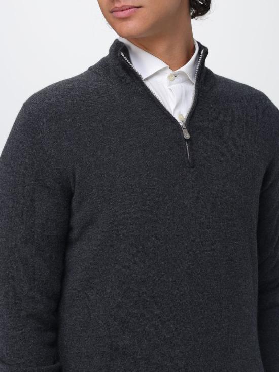26FW 브루넬로 쿠치넬리 캐시미어 집업 니트 M2200124 CMD52 Grey 1 - BRUNELLO CUCINELLI