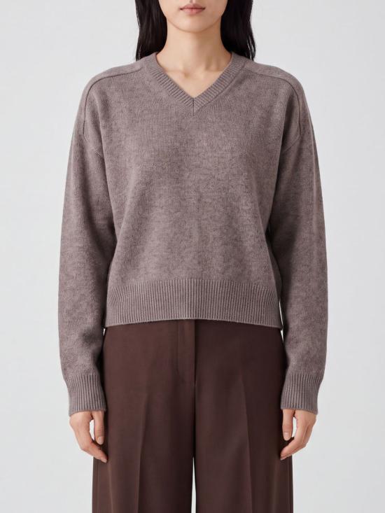 26FW 루루 드 세종 스웨터 ANZORLDS NUTMEG MELANGE Brown