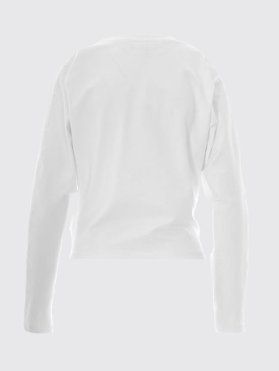 26FW 가니 긴팔 티셔츠 A1040543 151 White - GANNI