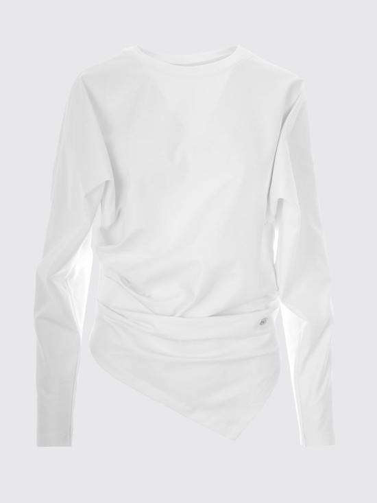 26FW 가니 긴팔 티셔츠 A1040543 151 White - GANNI