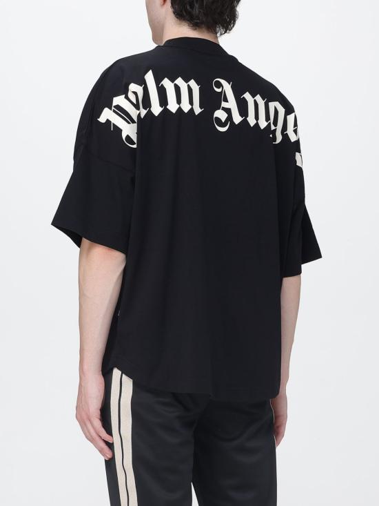 26FW 팜앤젤스 반팔 티셔츠 PAMAA05F26JR02 1003 Black - PALM ANGELS