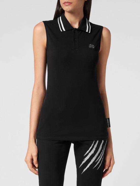 26SS 플레인스포츠 폴로 티셔츠 SACCWTK2711STE003N 02 Black