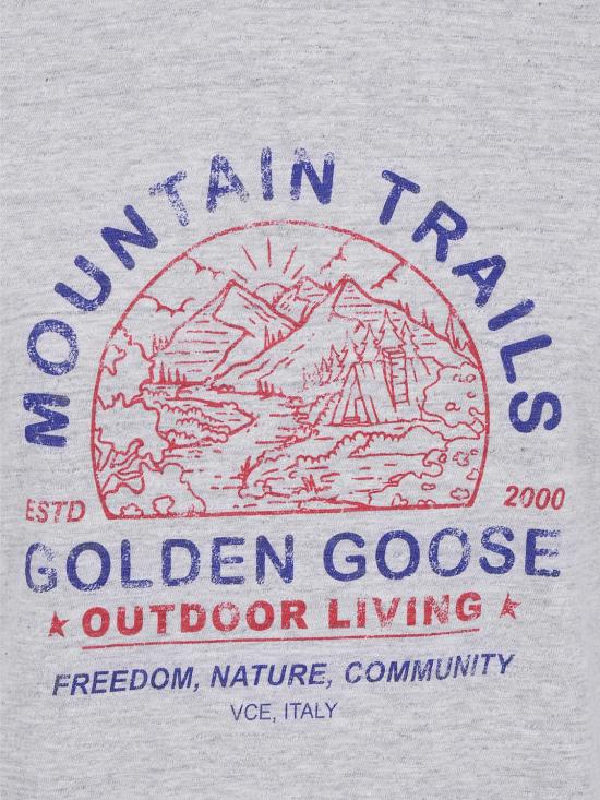 26FW 골든구스 반팔 티셔츠 GWP02768P00264260717 Grey - GOLDEN GOOSE