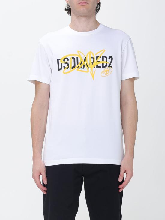 26FW 디스퀘어드2 반팔 티셔츠 S74GD1580D20106 100 White