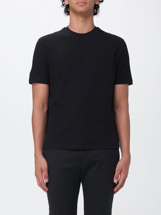 26FW 엠포리오 아르마니 반팔 티셔츠 EM004594AF10762 FC293 Black