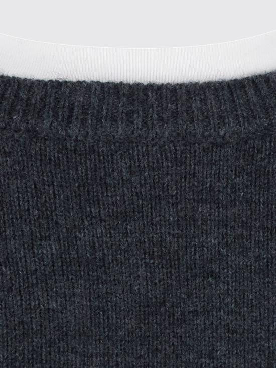 26FW 세미쿠튀르 스웨터 Y6WH40 Y47 Grey - SEMI-COUTURE