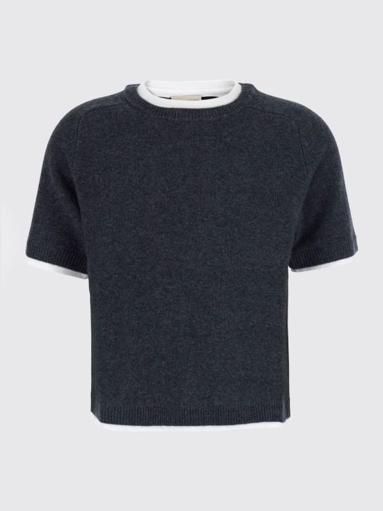 26FW 세미쿠튀르 스웨터 Y6WH40 Y47 Grey - SEMI-COUTURE